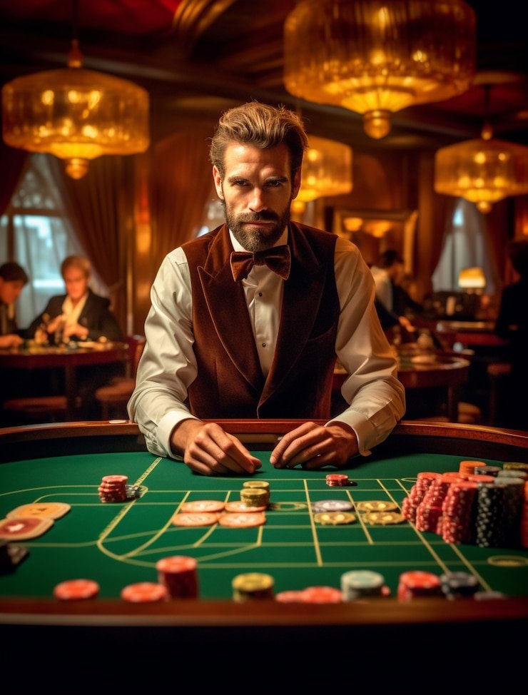 Antarmuka Live Blackjack di pepelo dengan tampilan dealer dan meja permainan